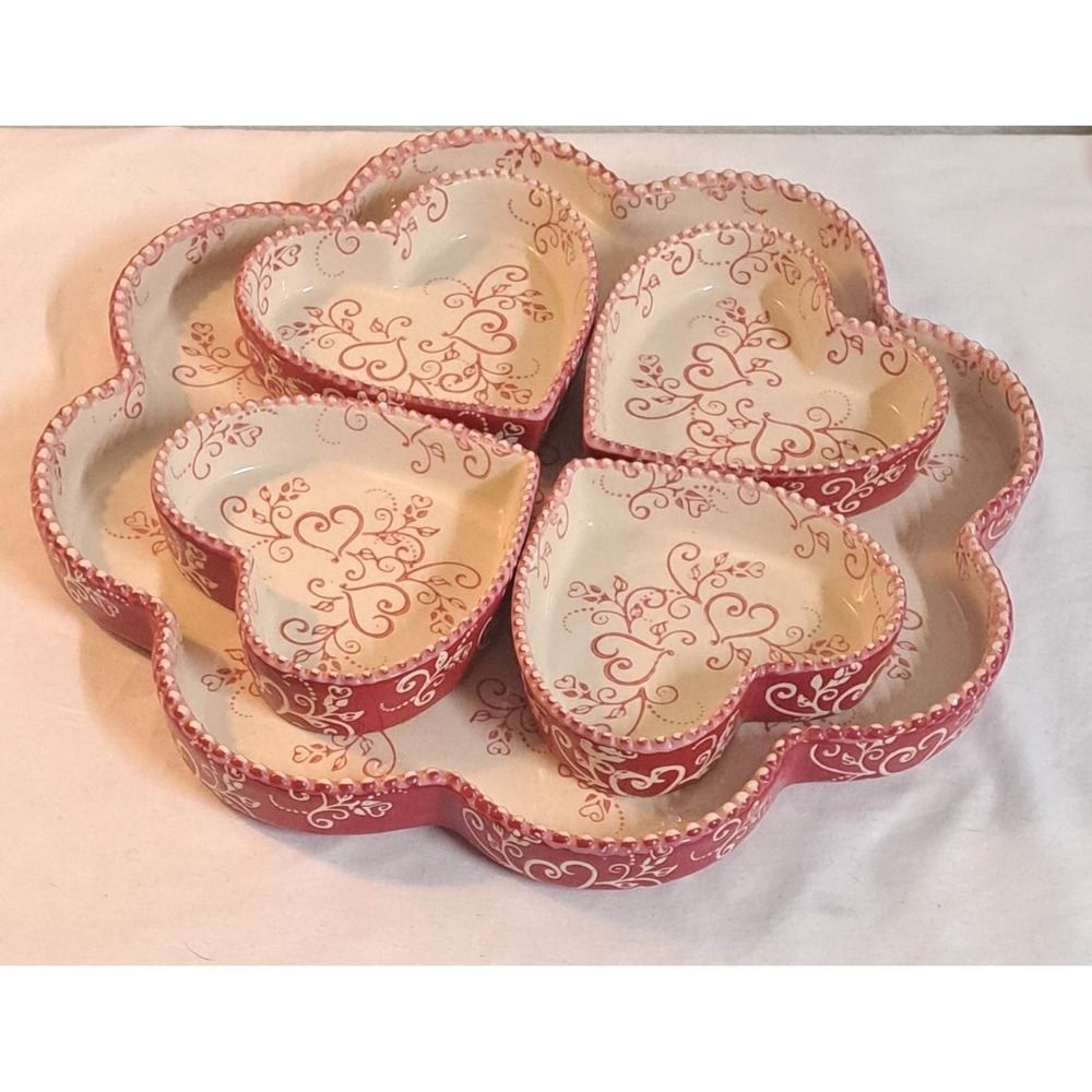 Temp-tations by Tara Floral Lace Romance 5-Piece Baker & Ramekin Set - Picture 2 of 11